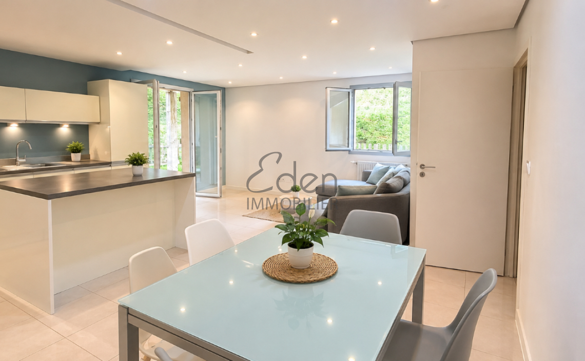 CHEVRY-T4 MEUBLE EN REZ DE JARDIN