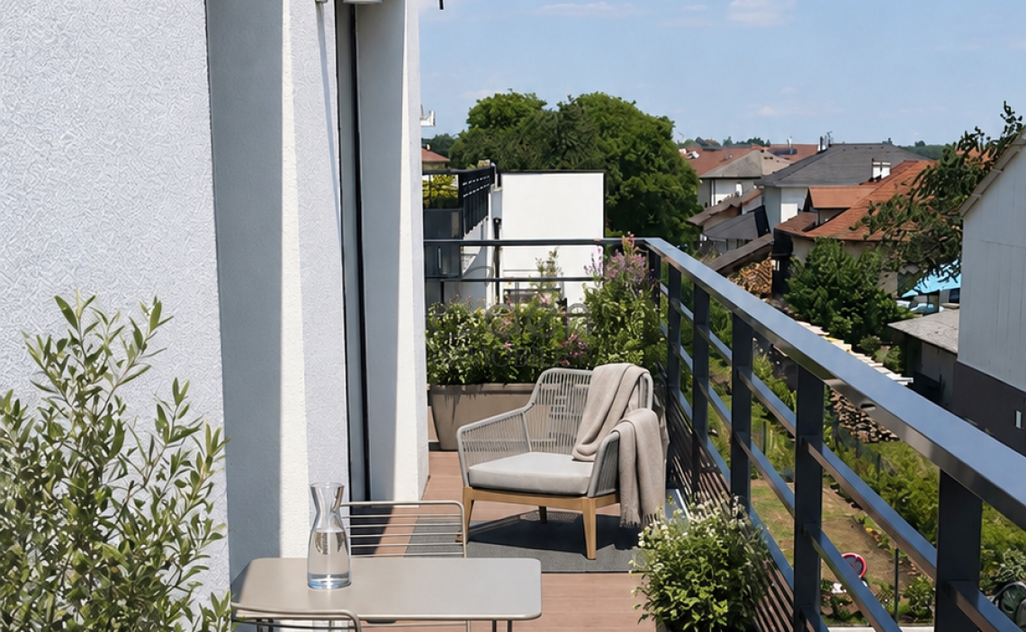 SEGNY CENTRE -  T2 DE 44m2 AVEC BALCON vue Mont Blanc